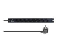 Lanview LVR-3MSCH-LIC-SCH8 unité de distribution d'énergie 8 sorties CA 1U Noir