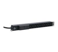 Lanview LVR261877 unité de distribution d'énergie 10 sorties CA 1U Noir