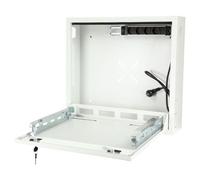 Lanview RWSLMWH1 Armoire Réseau Murale 1U 50 kg Serrure Blocage Blanc 10,3 kg