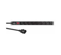 Lanview - Unité de distribution d'alimentation (rack-montable) - 10A - CA 230 V - monophasé - entrée : IEC 60320 C14 - connecteurs de sortie : 8 (8 x