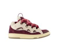 Lanvin - Baskets Curb Beige/Bordeau Synthétiques - Femme - Chaussures - Multicolore - Taille: 36 EU
