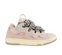 Lanvin - Baskets Curb en cuir avec détails réfléchissants - Femme - Chaussures - Rose - Taille: 40 EU