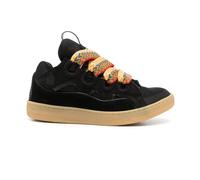 Lanvin - Baskets Curb en Cuir Noir - Homme - Chaussures - Noir - Taille: 40 EU