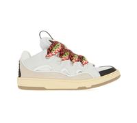 Lanvin - Curb Leather Baskets - Homme - Chaussures - Blanc - Taille: 41 EU