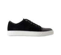 Lanvin - Dbb1 Leather and Suede Baskets - Homme - Chaussures - Noir - Taille: 44 EU