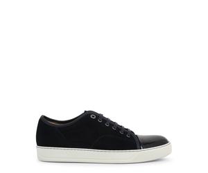 Lanvin - Dbb1 Suede And Patent Leather Baskets - Homme - Chaussures - Bleu - Taille: 43 EU
