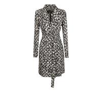 Lanvin, Femme, Robes, Noir, Taille: 34 FR Flower Print LS Wrap Midi Dress