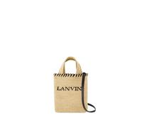 Lanvin, Femme, Sacs, Beige, Taille: ONE Size Sac Shopper en Osier avec Anses