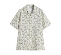Lanvin, Homme, Chemises, Blanc, Taille: L Chemise à manches courtes à imprimé floral et boutons