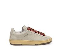 Lanvin - Leather Low Top Baskets - Femme - Chaussures - Gris - Taille: 41 EU