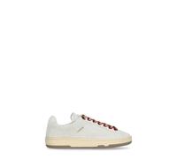 Lanvin - Suede Curb Lite Baskets - Femme - Chaussures - Blanc - Taille: 37 EU