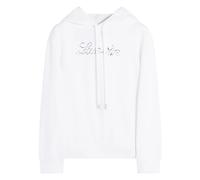 Lanvin - Sweat à Capuche Logo Manuscrit Brodé - Femme - Sweatshirts et sweats à capuche - Blanc - Taille: 36 FR