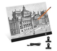 Lanvixo Tablette Lumineuse A3, LED Table Lumineuse Dessin pour Diamond Painting Tableau Lumineux Ultra Mince 4MM Luminosité Réglable, Planche à Dessin avec Câble USB per Esquisse Animazione Conception