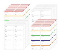 Lanvuto 400 Pièces Etiquettes Autocollantes Bocaux Faciles à Décoller, Imperméable à L'eau et à L'huile Étiquettes pour Congélation Réfrigérateur (30 x 60 mm)