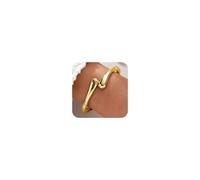 LANWLOSI Bracelet jonc épais en or pour femme - Réglable - Torsion irrégulière - Minimaliste - En forme de goutte d'eau - Tendance - Ne ternit pas - Bijoux de bras pour mariage, bal de fin d'année