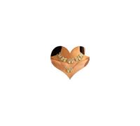 LANWLOSI Collier avec pendentif en forme de nœud en or 14 carats pour femme - Tendance - Nœud en ruban - Pour fête de mariage, bal de fin d'année, bijoux cadeaux pour elle, Zinc, Pas de gemme