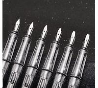 Lanxivi Yongsheng Ensemble de stylos plume de calligraphie transparent, 6 tailles de pointes assorties pour le dessin artistique et l’écriture de signature