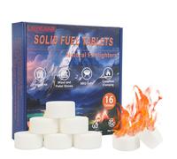 LANXUANR Comprimés de Combustible Solide Allume-feu pour cheminée, pour Usage intérieur et extérieur, pour Feux de Camp, Barbecue, Allume-feu pour Grill et poêle à Bois
