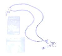 Lanyard À Perles De Bois Beau Badge Sangle Avec Carte Clés Professeur Pour L'insigne D'identification Scolaire Perle Avec Sangle Cou Pour Les Adultes Enseignants