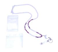 Lanyard À Perles De Bois Beau Badge Sangle Avec Carte Clés Professeur Pour L'insigne D'identification Scolaire Perle Avec Sangle Cou Pour Les Adultes Enseignants