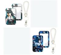 Lanyard Animé Porte-Cartes - 2 Pièces Zenless Zone Zero Nicole llen Joe Hoshimi Miyabi | Pour École, Bureau, Carte de Transport Bus (8)