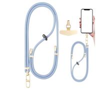 Lanyard de téléphone portable - STRAPE CROSS-FORMAGE RÉGLABLE, support anti-décompte confortable | Faire un harnais mobile sécurisé avec une boucle détachable pour les femmes hommes, un cordon de cou