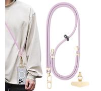 Lanyard de téléphone portable - STRAPE CROSS-FORMAGE RÉGLABLE, support anti-décompte confortable | Faire un harnais mobile sécurisé avec une boucle détachable pour les femmes hommes, un cordon de cou
