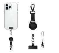Lanyard de téléphone rétractable - ABS Alloy 19 x 4,5 cm - Anti