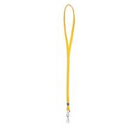 Lanyard jaune tour de cou pour clés avec mousqueton pour porte-cartes d’identité Badge nominatif ou clé