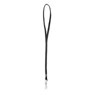 Lanyard noir tour de cou pour clés avec mousqueton pour porte-cartes d’identité Badge nominatif ou clé
