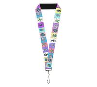 Lanyard Robots Pastel Blocks