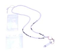 Lanyards Cordon tour de cou à perles pour enseignantes et enseignantes - Belle sangle de cou pour femme et fille - Badge d'identification avec sangle de carte pour enseignants et adultes