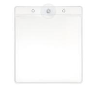 LanyardsTomorrow - Porte-carte d'identité en plastique avec ventouse - Portefeuille multifonction à coller pour permis de voiture, pare-brise, tickets de stationnement, peut contenir un badge de 10,5