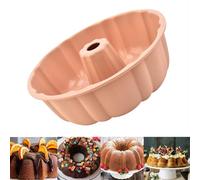 LANYOTA Bundt Moule à gâteau en silicone Rose
