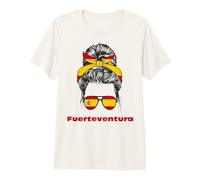 Lanzarote Drapeau Espagne Lady Espagne T-Shirt Haut de Gamme