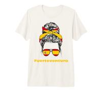 Lanzarote Drapeau Espagne Lady Espagne T-Shirt Haut de Gamme