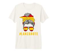 Lanzarote Drapeau Espagne Lady Espagne T-Shirt Haut de Gamme