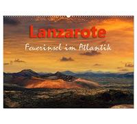 Lanzarote Feuerinsel im Atlantik (Wandkalender 2026 DIN A2 quer), CALVENDO Monatskalender: Lanzarote eine vulkanisch geprägte Insel der Kanaren