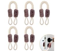 LANZLC 5Pcs Cordons de Porte Anti Pincement Empêchent Les Blessures de Doigt Corde Multifonction en Coton Doux 60cm