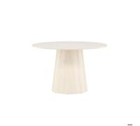 Lanzo table de salle à manger Ø120 cm whitewash.