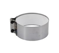 LANZZAS Collier de serrage pour tuyau de poêle - Diamètre Ø 130 mm - non laqué | Connecteur de conduit de fumée Bridge
