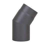 LANZZAS Coude à 33° pour tuyau de poêle, diamètre nominal 150 mm, couleur : gris fonte