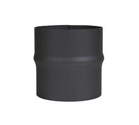 LANZZAS Extension pour tuyau de cheminée de 120 mm à 130 mm, Couleur : noir-métallique - Retrouvez d'autres tuyaux dans notre gamme, ici.