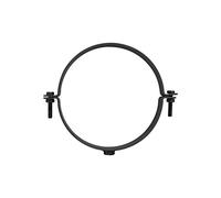 LANZZAS Kit de colliers de serrage pour tuyau de poêle, pour un diamètre DN 130 mm, couleur : gris fonte - vous trouverez d'autres tuyaux de notre gamme ici.