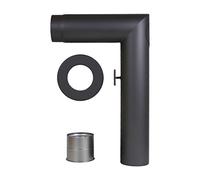 LANZZAS Kit de tuyaux de poêle 1 coudé, diamètre DN 130 mm, couleur : gris fonte. D'autres tuyaux de notre gamme sont disponibles ici.