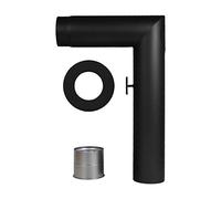 LANZZAS Kit de tuyaux de poêle 1 coudé, diamètre DN 130 mm, couleur : noir. D'autres tuyaux de notre gamme sont disponibles ici.