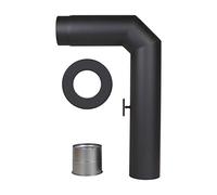 LANZZAS Lot de 2 tuyaux de poêle coudés, diamètre DN 130 mm, couleur : noir. D'autres tuyaux de notre gamme sont disponibles ici.