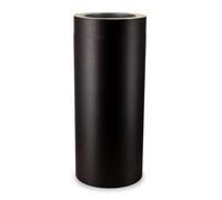 LANZZAS Rallonge pour tuyau de poêle isolée à double paroi 500 mm, diamètre 150/215 mm - Couleur : noir