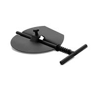 LANZZAS Tube de cheminée avec régulateur - Diamètre Ø 180 mm - Couleur: gris fonte | Limiteur de tirage pour installation ultérieure