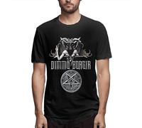 LAO CHEN PI Dimmu Borgir Mens Shirts Cotton T Shirt Black S